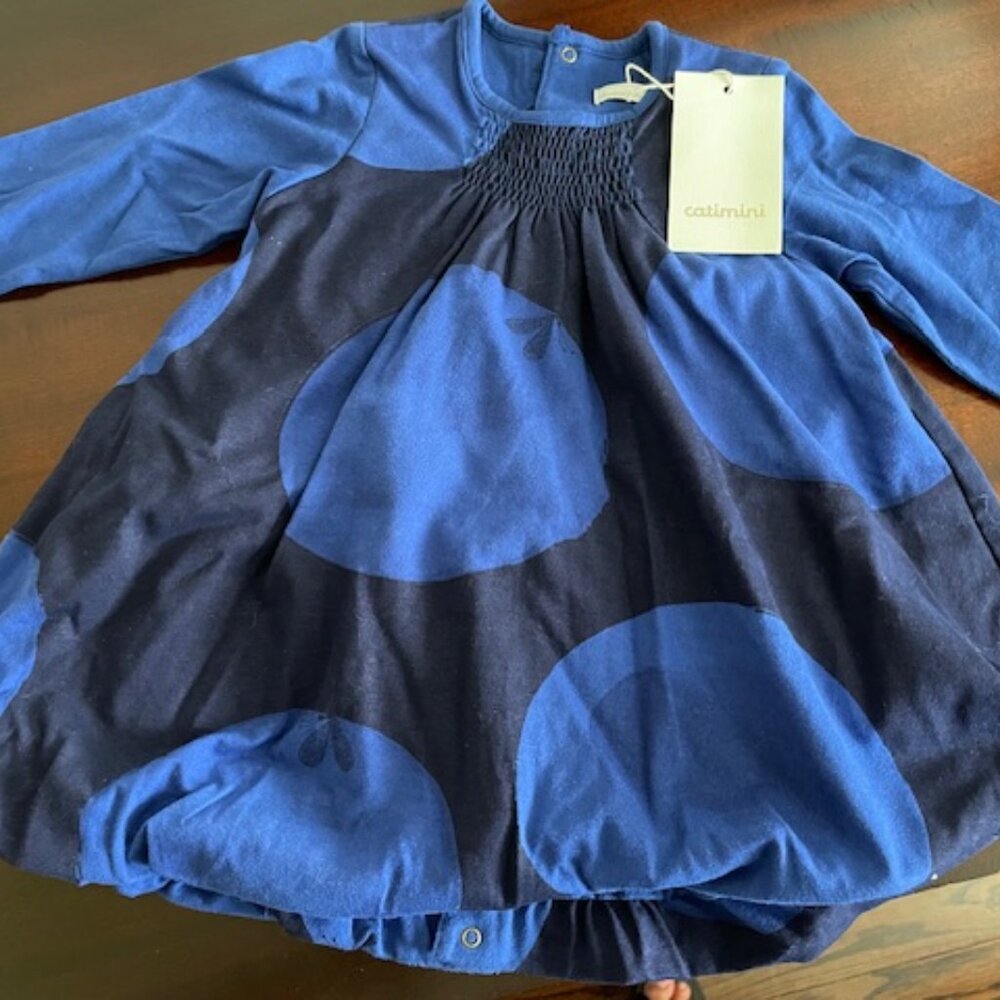 Catimini Baby Dress– original design – NWT – designed in France - size 12m